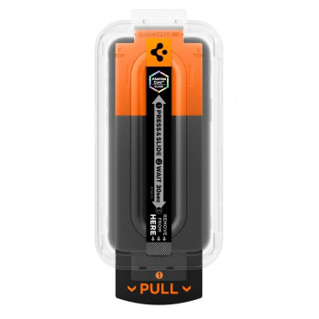 Spigen Glas.tR EZ Fit HD AGL10097 ekrano apsauga skirta Apple iPhone 17 Pro, permatoma