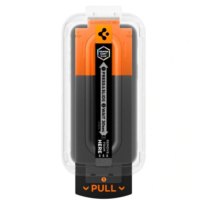 Spigen Glas.tR EZ Fit HD AGL10097 ekrano apsauga skirta Apple iPhone 17 Pro, permatoma