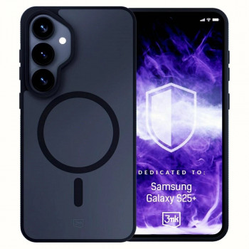3MK Smoke MagCase dėklas skirtas Samsung Galaxy S25+, juodas