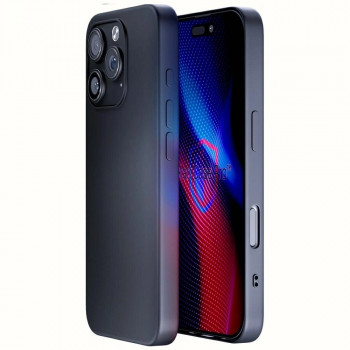 3MK Matt Case Pro dėklas, skirtas Apple iPhone 16 Pro, juodas