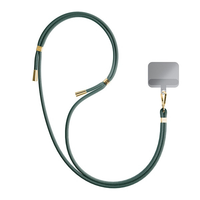 3MK EasyClip telefonų pakabukas, Dark Green / Gold