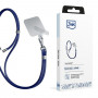 3MK EasyClip telefonų pakabukas, Dark Blue / Silver