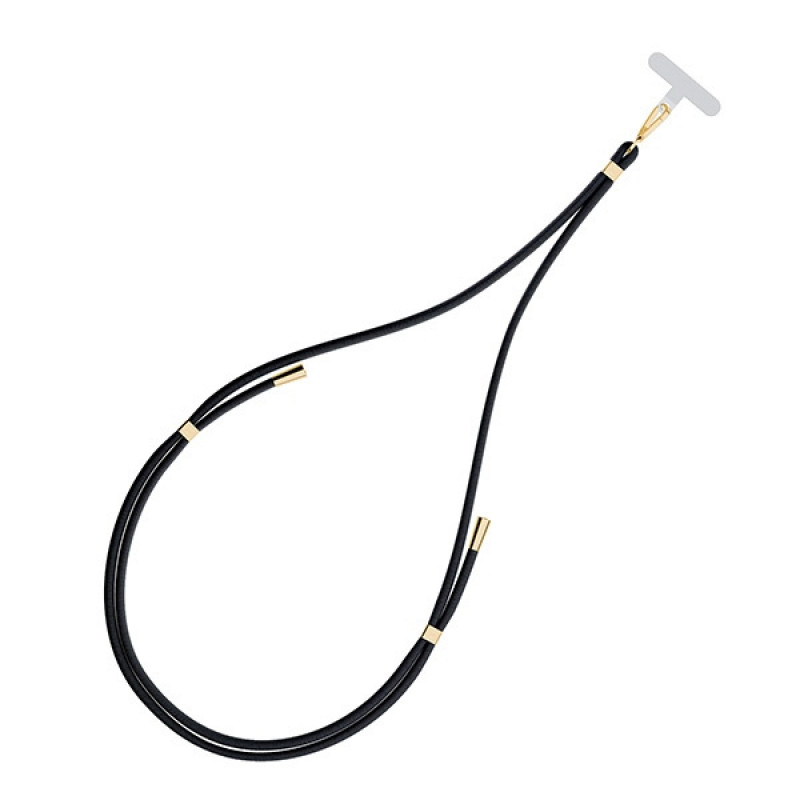 3MK EasyClip telefonų pakabukas, Black / Gold