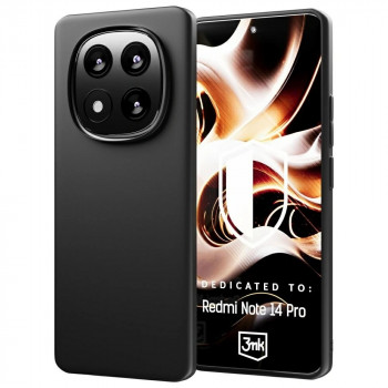 3MK Matt Case skirtas Xiaomi Redmi Note 14 Pro, juodas
