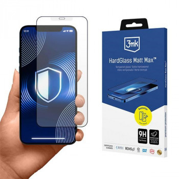 3MK HardGlass Matt Max matinis grūdintas stiklas, skirtas Apple iPhone 15 Plus