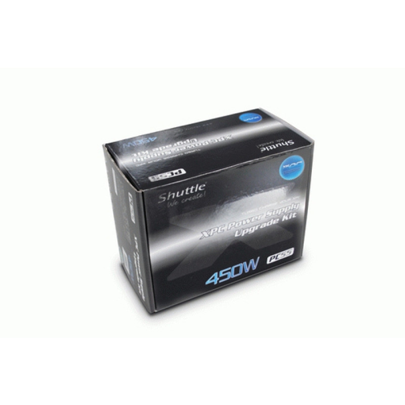 Shuttle PC55 maitinimo blokas kompiuteriui, 450 W, nemodulinis, pilkas