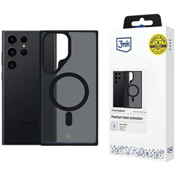 3MK Smoke MagCase dėklas, skirtas Samsung Galaxy S23 Ultra, pusiau permatomas