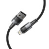 Tech-Protect UltraBoost USB-A/Lightning kabelis 12W 2.4A 100 cm, pilkas