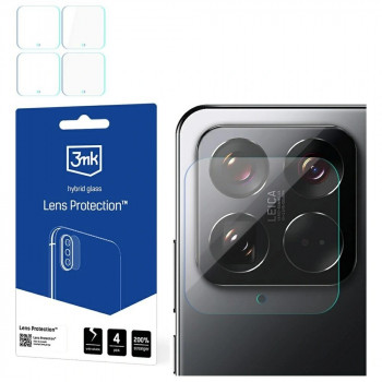 3MK Lens Protection hibridinis stiklas Xiaomi 15 fotoaparato objektyvui (4 vnt.)