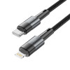 Tech-Protect UltraBoost USB-C/Lightning kabelis PD 20W 3A 200 cm, pilkas