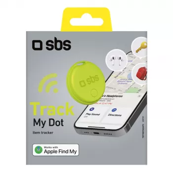 SBS Track My Circle ieškiklis, suderinamas su Apple Find My, žalias