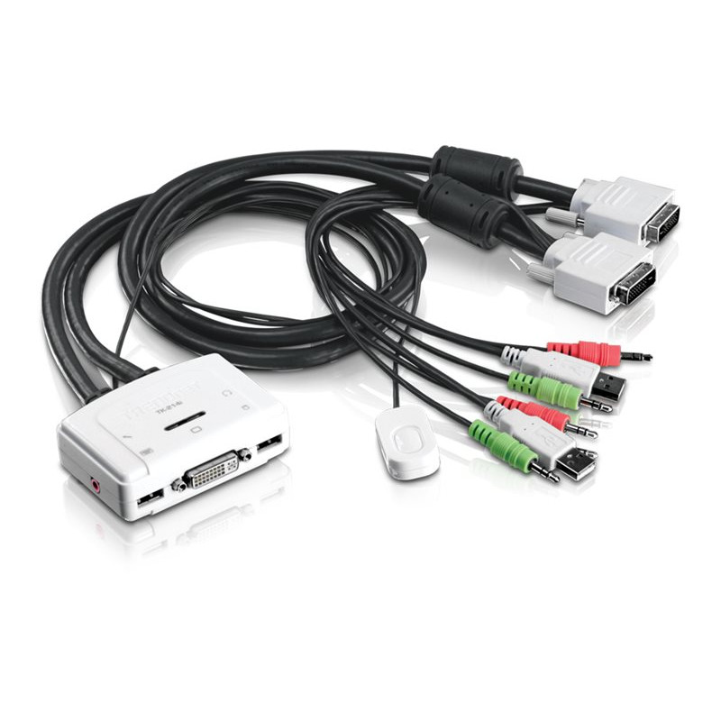 TRENDnet TK-214i KVM/audio komutatorius, 2 x KVM/audio