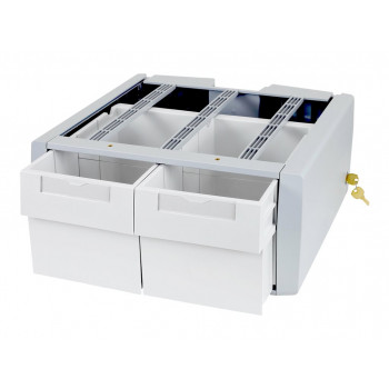 Ergotron StyleView SV43/44 serijos papildomas dvigubas aukštas tvirtinimo komponentas (2 stalčių modulis), pilkas/baltas