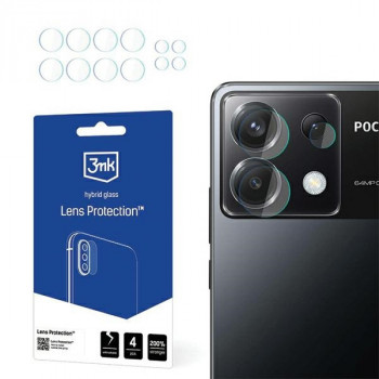 3MK Lens Protection Poco X6 5G fotoaparato objektyvo apsauga, 3MK5684 (4 vnt.)