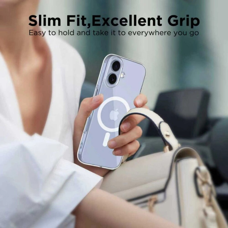 Tech-Protect FlexAir MagSafe dėklas Apple iPhone 17, permatomas