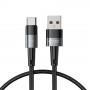 Tech-Protect Ultraboost USB-A / USB-C kabelis, 66W, 6A, 50 cm, pilkas