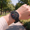 Tech-Protect Silicone Air apyrankė, skirta Samsung Galaxy Watch 8 / 9 / Classic 40 / 44 / 46 mm, juoda