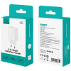 USAMS CC326 T69 sieninis įkroviklis su USB-A, 10.5 W, 2.1 A, baltas