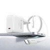 USAMS CC339 T76 45W GaN USB-C sieninis įkroviklis su SJ711 USB-C – USB-C kabeliu (1 m), baltas
