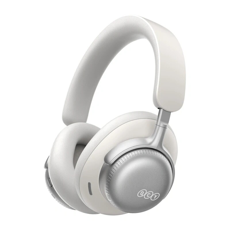 QCY H6 Ultra belaidės ausinės su adaptyviuoju ANC, Bluetooth 6.0, baltos