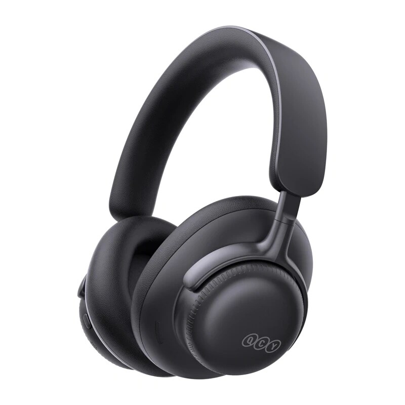 QCY H6 Ultra belaidės ausinės su adaptyviuoju ANC, Bluetooth 6.0, juodos
