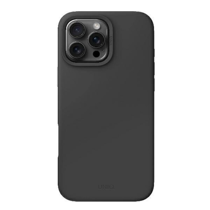 UNIQ Lino Hue dėklas, skirtas Apple iPhone 16 Pro, Magclick įkrovimas, charcoal grey