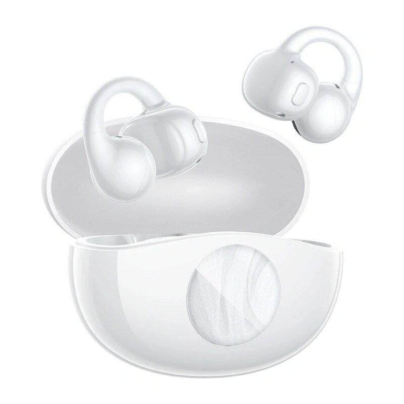 QCY Crossky C50i belaidžiai atviros ausų konstrukcijos ausinukai, Bluetooth 6.0, balti