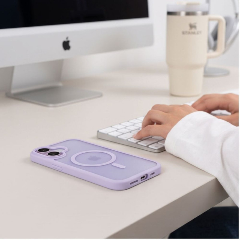 Tech-Protect BasicMag MagSafe dėklas Apple iPhone 17, matinis levandų