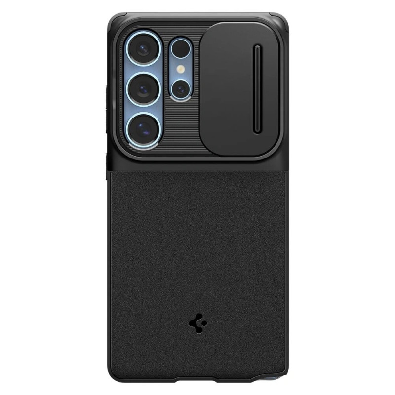 Spigen Optik Armor dėklas skirtas Samsung Galaxy S25 Ultra, juodas