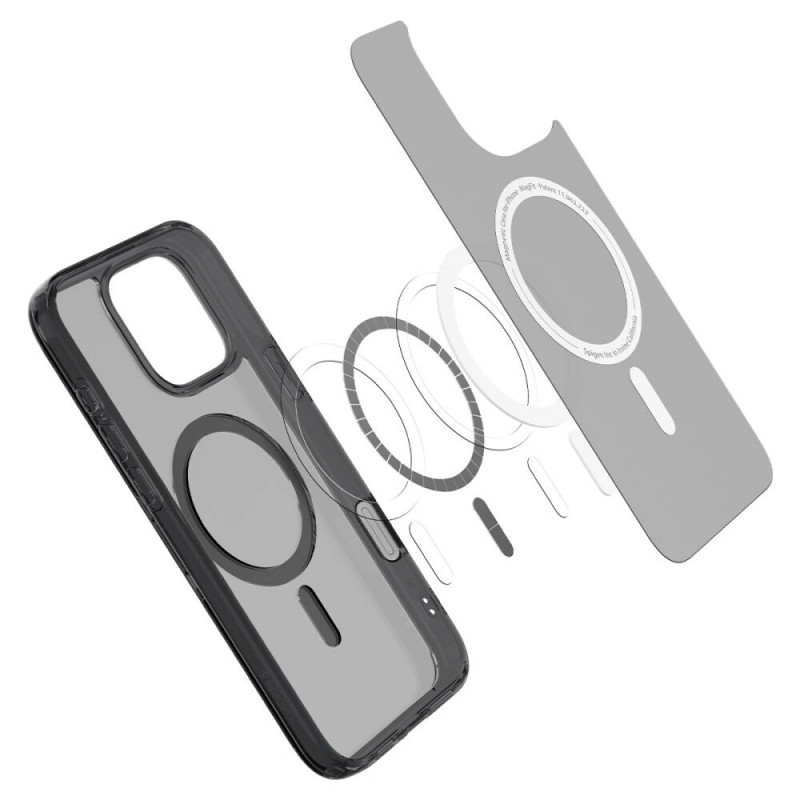 Spigen Ultra Hybrid T Mag MagSafe dėklas Apple iPhone 16 Pro, Frost Black