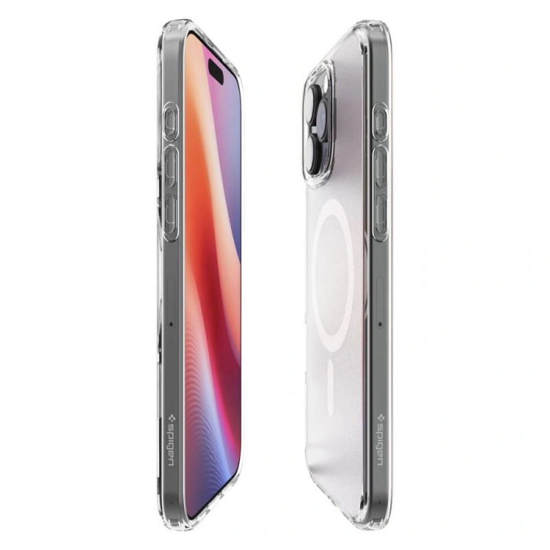 Spigen Ultra Hybrid Mag MagSafe dėklas skirtas Apple iPhone 16 Pro, Frost Clear