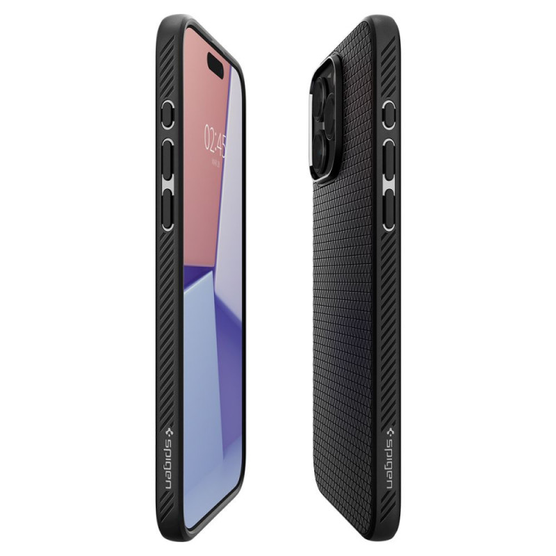 Spigen Liquid Air (ACS06704) dėklas, skirtas Apple iPhone 15 Pro, matte black