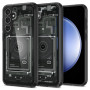 Spigen Ultra Hybrid dėklas Samsung Galaxy S23 FE, Zero One, tamsiai pilkas