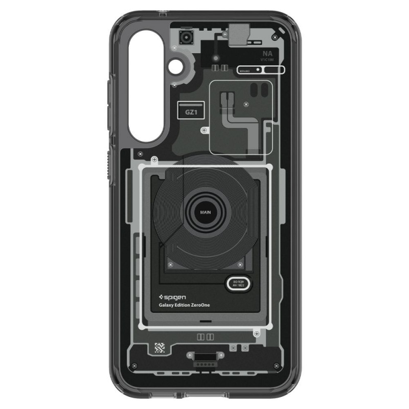 Spigen Ultra Hybrid dėklas Samsung Galaxy S23 FE, Zero One, tamsiai pilkas