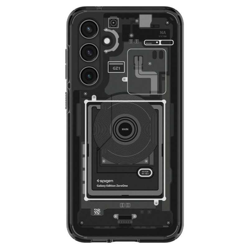 Spigen Ultra Hybrid dėklas Samsung Galaxy S23 FE, Zero One, tamsiai pilkas