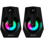 SVEN 370 (SV-020552) USB maitinamos kompiuterio kolonėlės, juodos, 2.0, 6 W, RGB apšvietimas