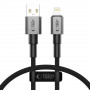 Tech-Protect Ultraboost DNA USB-A / Lightning kabelis, 12 W, 2.4 A, 25 cm, Iron Grey