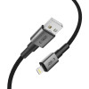 Tech-Protect Ultraboost DNA USB-A / Lightning kabelis, 12 W, 2.4 A, 25 cm, Iron Grey