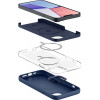 Spigen Silicone Fit Mag (ACS04921) MagSafe dėklas Apple iPhone 14 Plus / 15 Plus, Navy Blue