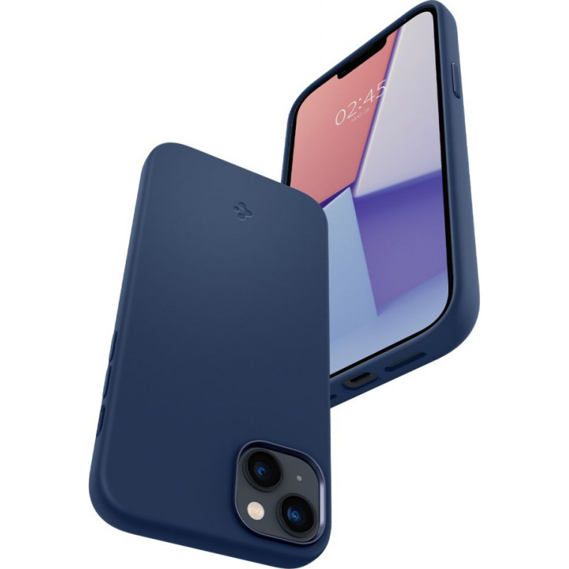 Spigen Silicone Fit Mag (ACS04921) MagSafe dėklas Apple iPhone 14 Plus / 15 Plus, Navy Blue
