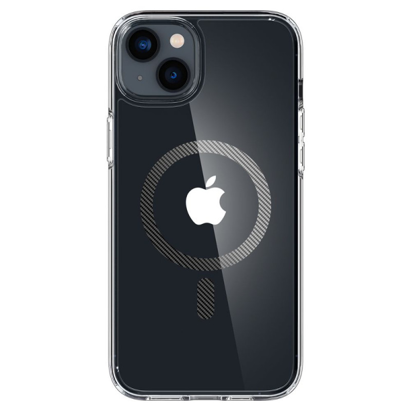 Spigen Ultra Hybrid Mag (ACS04904) MagSafe dėklas skirtas Apple iPhone 14 Plus / 15 Plus, Carbon Fiber