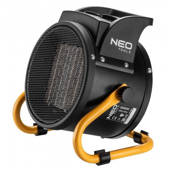 Neo Tools 90-062 elektrinis patalpų šildytuvas, Ceramic PTC, 2000 W, juodas