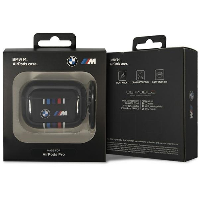 BMW BMAP22SWTK Apple AirPods Pro dangtelis, Multiple Colored Lines, juodas