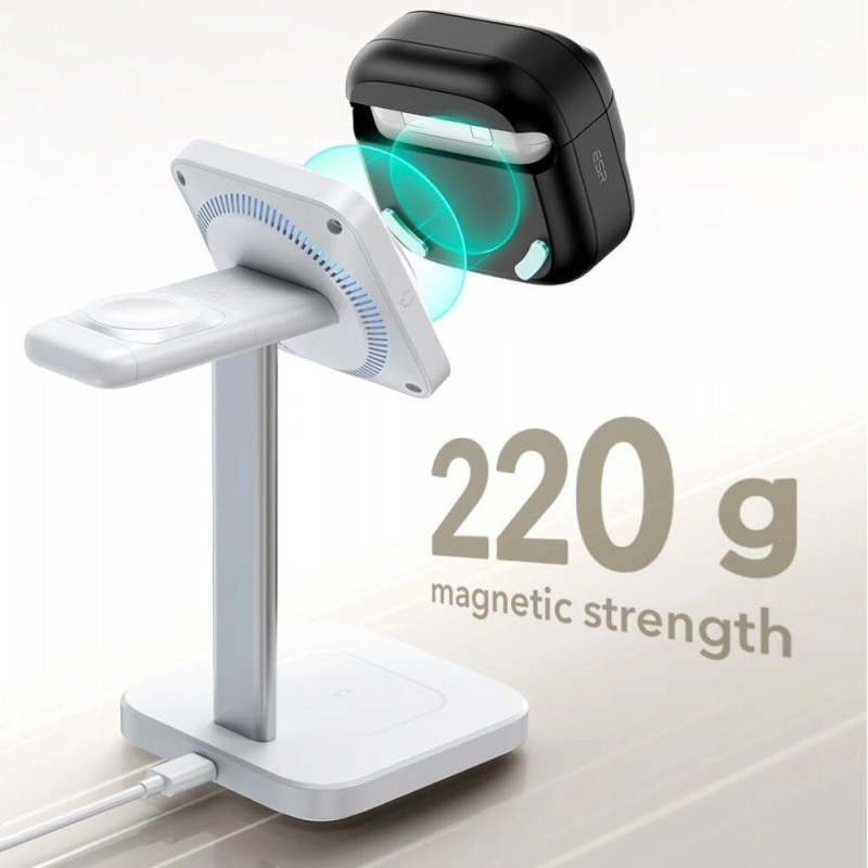 ESR Pulse HaloLock MagSafe dėklas Apple AirPods 4, juodas