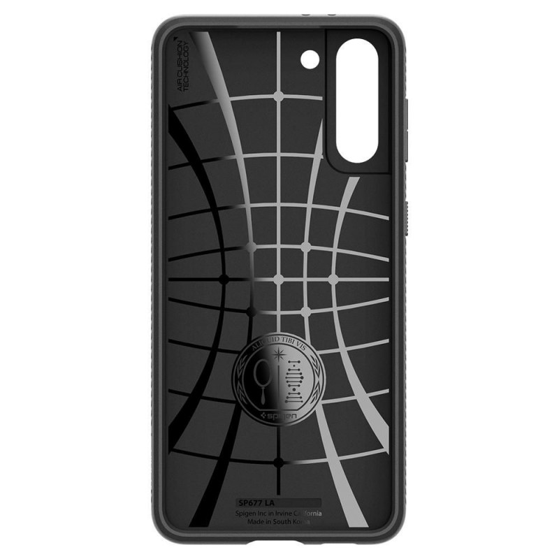 Spigen Liquid Air Spigen dėklas, skirtas Samsung Galaxy S21, matinė juoda