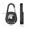 Tech-Protect Slidelock Carabiner Keychain dėklas Apple AirTag 1/2, juodas