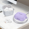 Tech-Protect Silicone Hook silikoninis dėklas su karabinu Samsung Galaxy Buds 3 / 3 FE / 3 Pro ausinukams, levandų spalvos