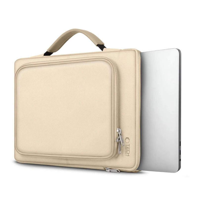 Tech-Protect Basic Bag nešiojamojo kompiuterio rankinė 13-14" Desert Beige