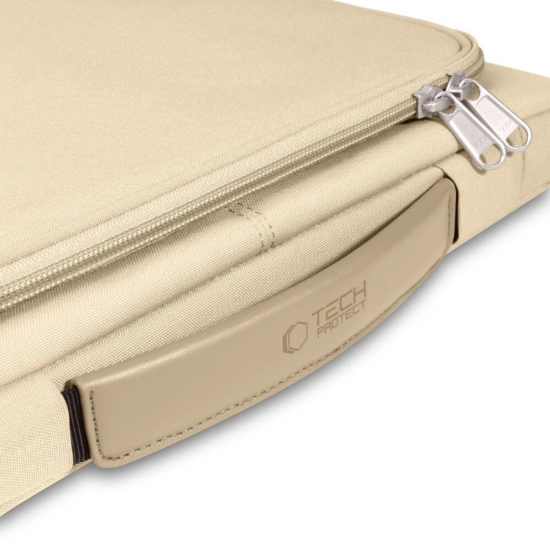 Tech-Protect Basic Bag nešiojamojo kompiuterio rankinė 13-14" Desert Beige