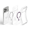 Spigen Ultra Hybrid MagSafe dėklas Apple iPhone 17 Pro / 18 Pro, Clear/burgundy
